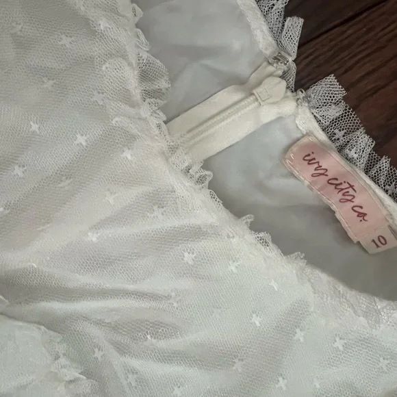 Whimsical White Tulle Dress by Ivy and Co. - Picture 5 of 6